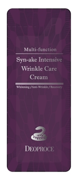 DEOPROCE SYNAKE INTENSIVE WRINKLE CARE CREAM [POUCH] оптом