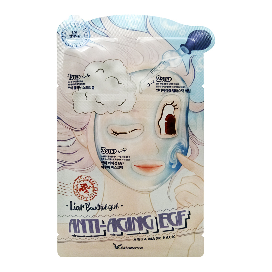 Elizavecca Liar Beautiful Girl Anti-Aging EGF Aqua Mask Pack