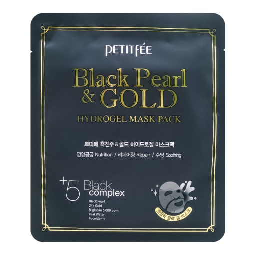 Petitfee Black Pearl & Gold Hydrogel Mask Pack оптом