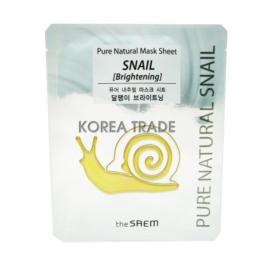 Saem Pure Natural Mask Sheet Snail (Brightening) оптом