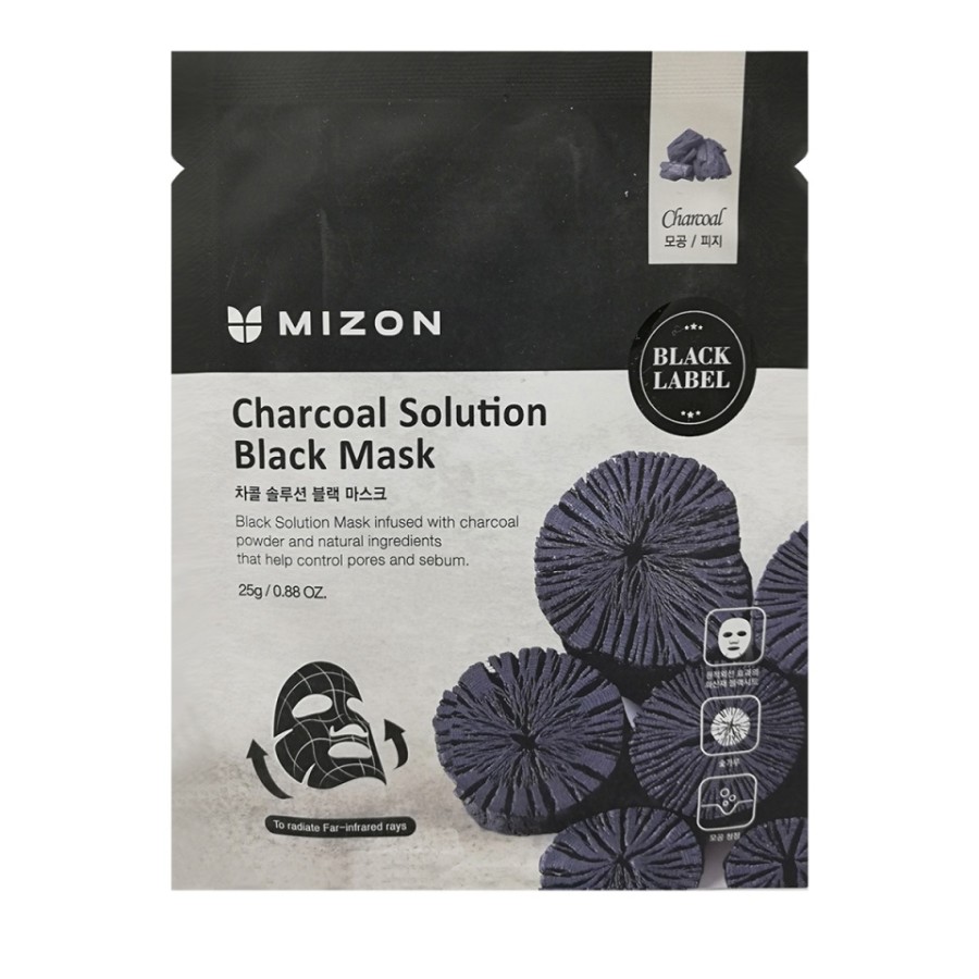 MIZON Charcoal Solution Black Mask c