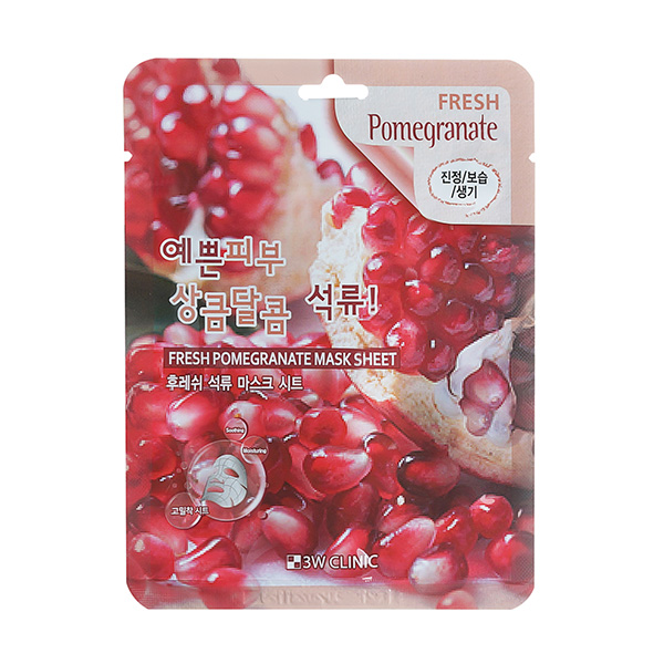 3W CLINIC Fresh Pomegranate Mask Sheet