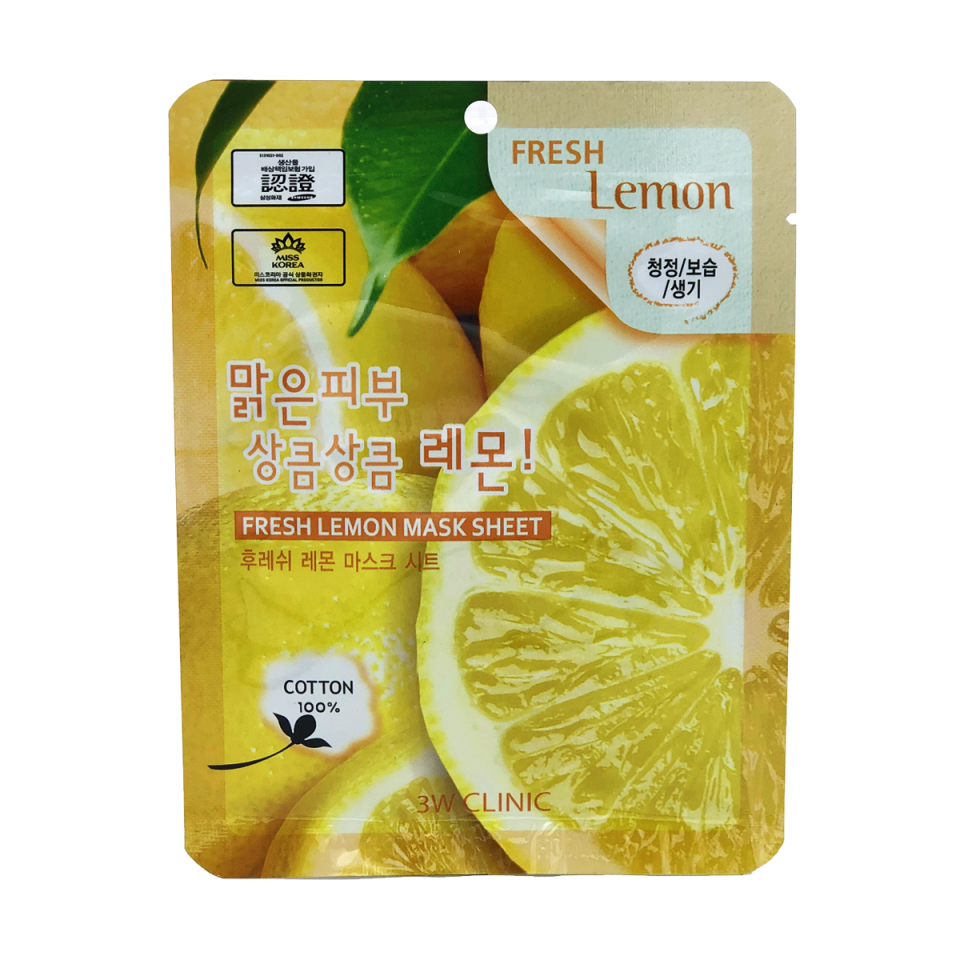 3W CLINIC Fresh Lemon Mask Sheet