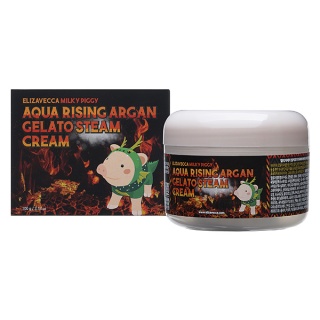 Elizavecca Milky Piggy Aqua Rising Argan Gelato Steam Cream Паровой увлажняющий крем с маслом арганы