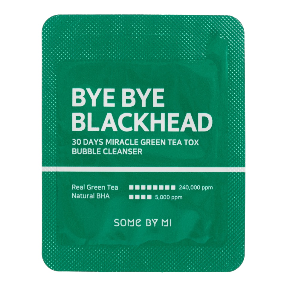 SOME BY MI BYE BYE BLACKHEAD 30 DAYS MIRACLE GREEN TEA TOX BUBBLE CLEANSER [POUCH] -