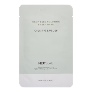 NEXTBEAU Hemp Seed Solution Sheet Mask Calming & Relief 22 оптом