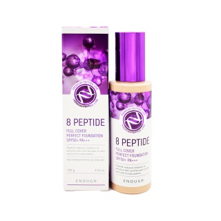 ENOUGH 8 Peptide Full Cover Perfect Foundation SPF50+ PA+++ #21 оптом