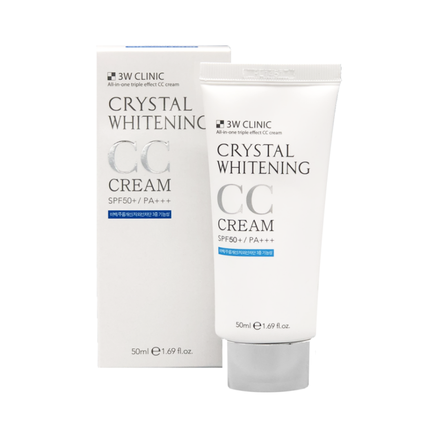 3W CLINIC Crystal Whitening CC Cream SPF50+/PA+++ #2 -
