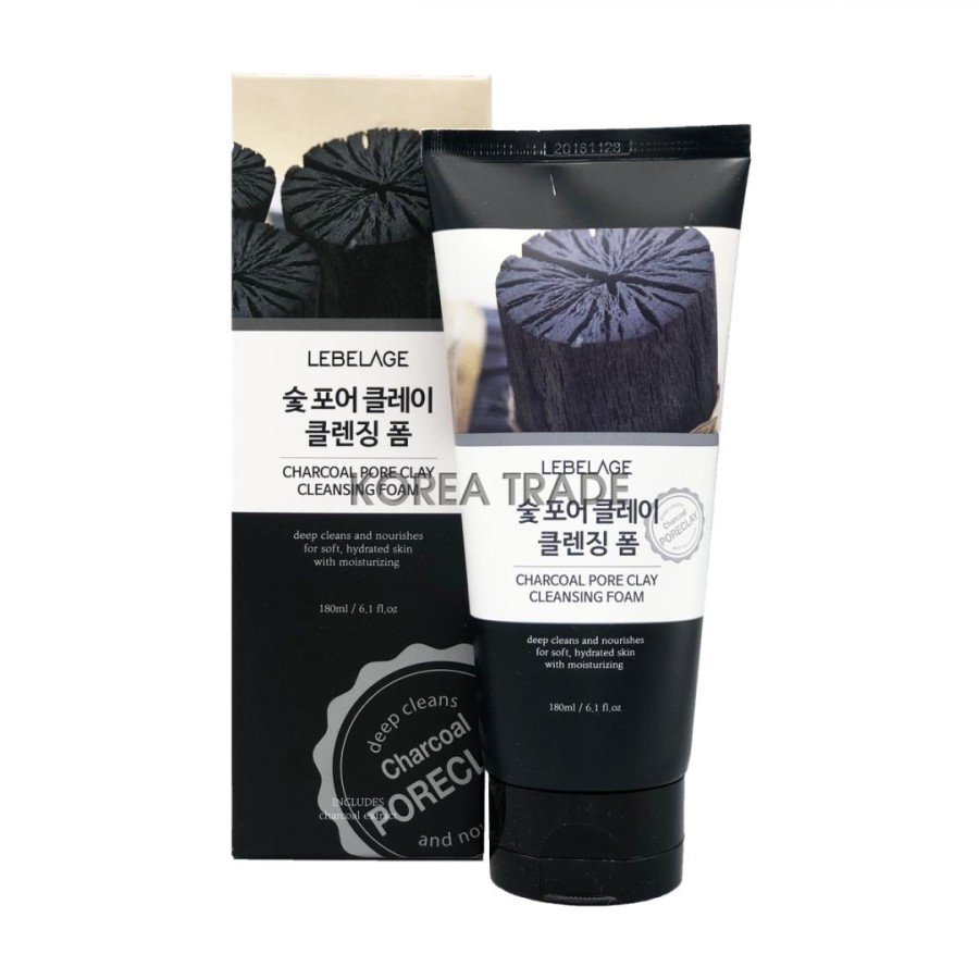 LEBELAGE Charcoal Pore Clay Cleansing Foam