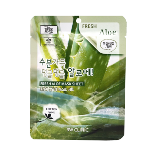 3W CLINIC Fresh Aloe Mask Sheet оптом