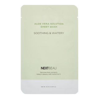 NEXTBEAU Aloe Vera Solution Sheet Mask Soothing & Watery 22 оптом