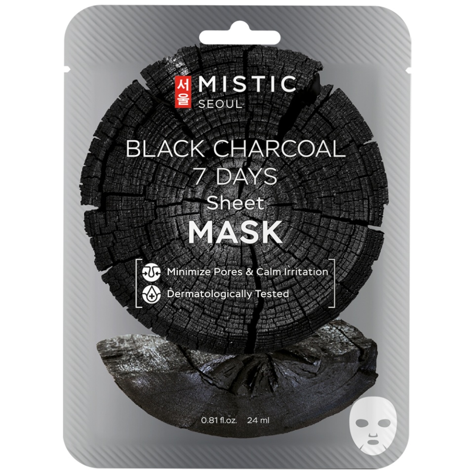 MISTIC BLACK CHARCOAL 7 DAYS Sheet mask