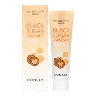 CONSLY Black Sugar & Walnut Skin Perfection Scrub Скраб для лица с черным сахаром и экстрактом грецкого ореха