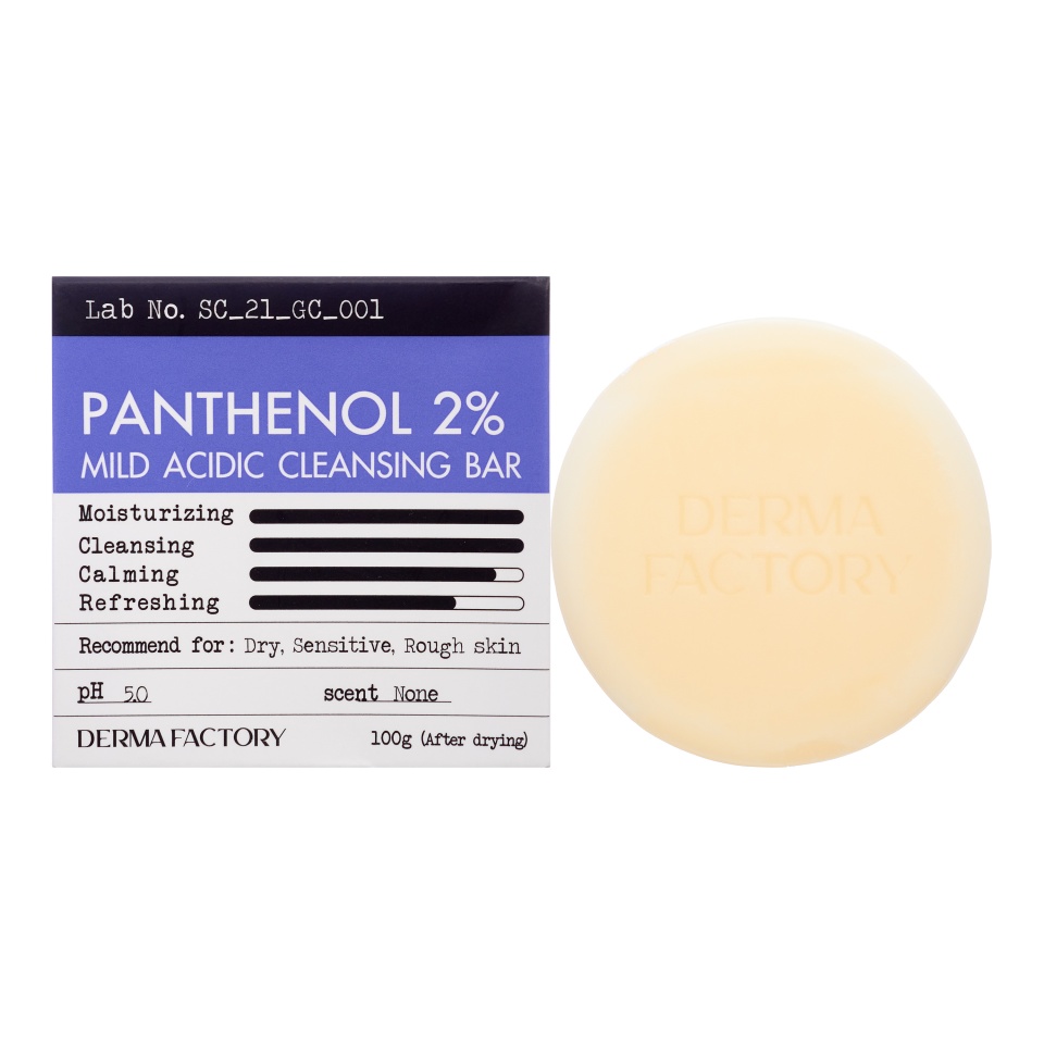 Derma Factory Panthenol 2% Mild Acidic Cleansing Bar