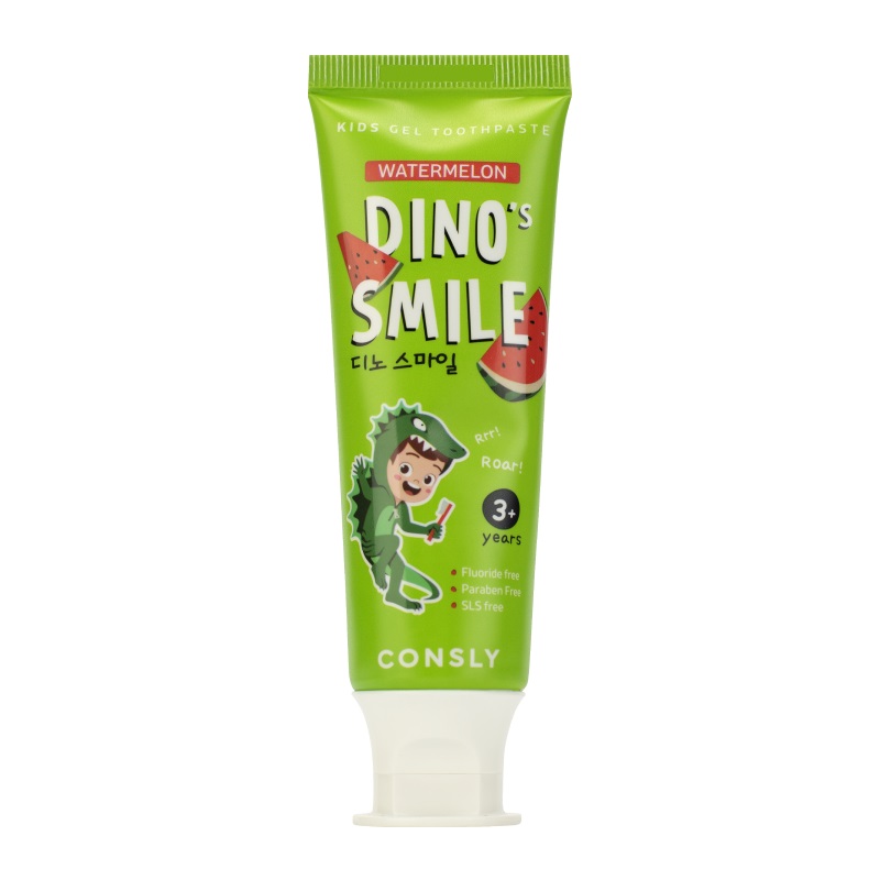 Consly DINO's SMILE Kids Gel Toothpaste with Xylitol and Watermelon DINO's SMILE c 60
