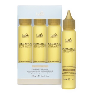 La'dor DERMATICAL ACTIVE AMPOULE Увлажняющий филлер для волос