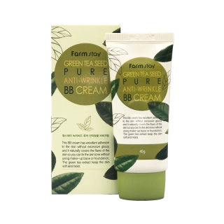 FarmStay Green Tea Seed Pure Anti-Wrinkle BB Cream Омолаживающий ВВ-крем с семенами зеленого чая