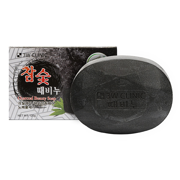 3W CLINIC Charcoal Beauty Soap