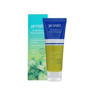 Petitfee D-off Phyto Foam Cleanser Глубоко очищающая пенка-скраб