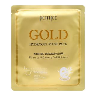 Petitfee Gold Hydrogel Mask Pack Гидрогелевая маска для лица с золотым комплексом 