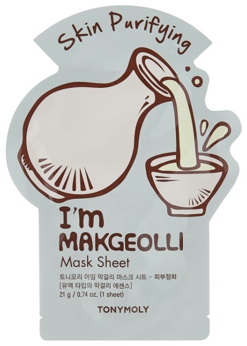 TONYMOLY I AM MAKGEOLLI MASK SHEET-SKIN PURIFYING 21