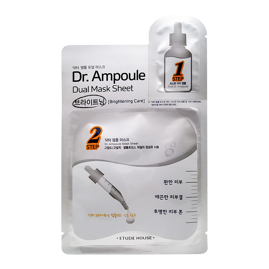 Etude House Dr. Ampoule Dual Mask Sheet Brightening Care