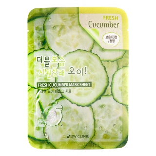3W CLINIC Fresh Cucumber Mask Sheet 23 оптом