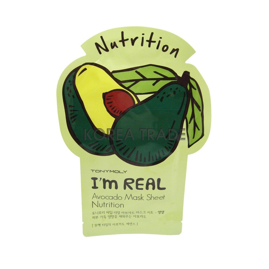 TONY MOLY I’m Real Avocado Mask Sheet Nutrition