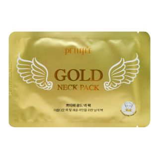 Petitfee Gold Neck Pack Гидрогелевая маска для шеи с золотом 