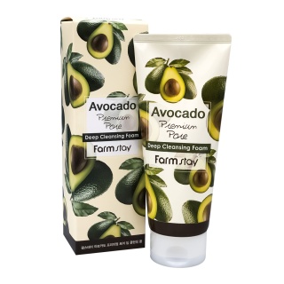 FarmStay Avocado Premium Pore Deep Cleansing Foam Очищающая пенка с экстрактом авокадо
