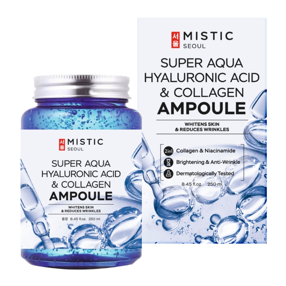 MISTIC SUPER AQUA HYALURONIC ACID & COLLAGEN AMPOULE 250