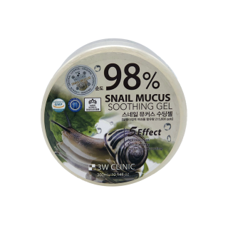 3W CLINIC 98% Snail Mucus Soothing Gel Универсальный гель с улиточным муцином