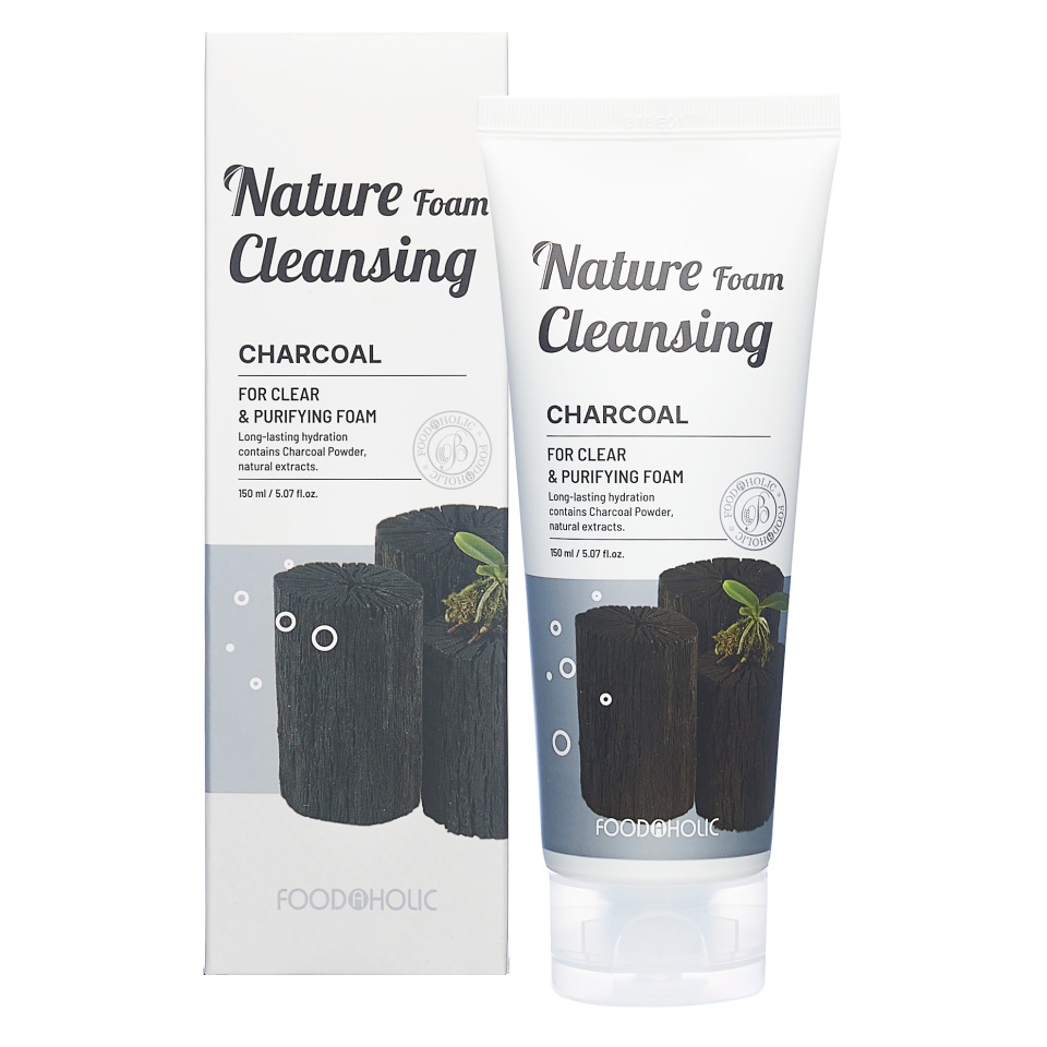 FOODAHOLIC NATURE FOAM CLEANSING #CHARCOAL