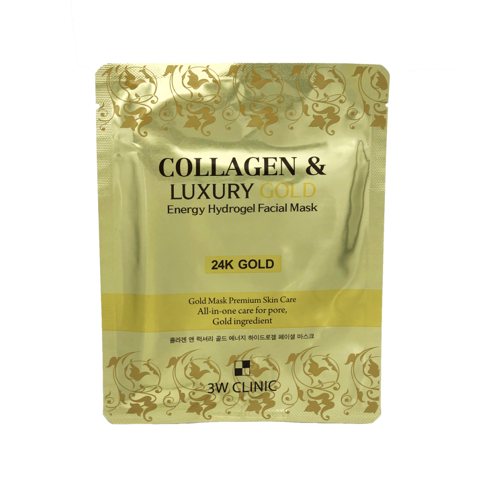3W CLINIC Collagen & Luxury Gold Energy Hydrogel Facial Mask