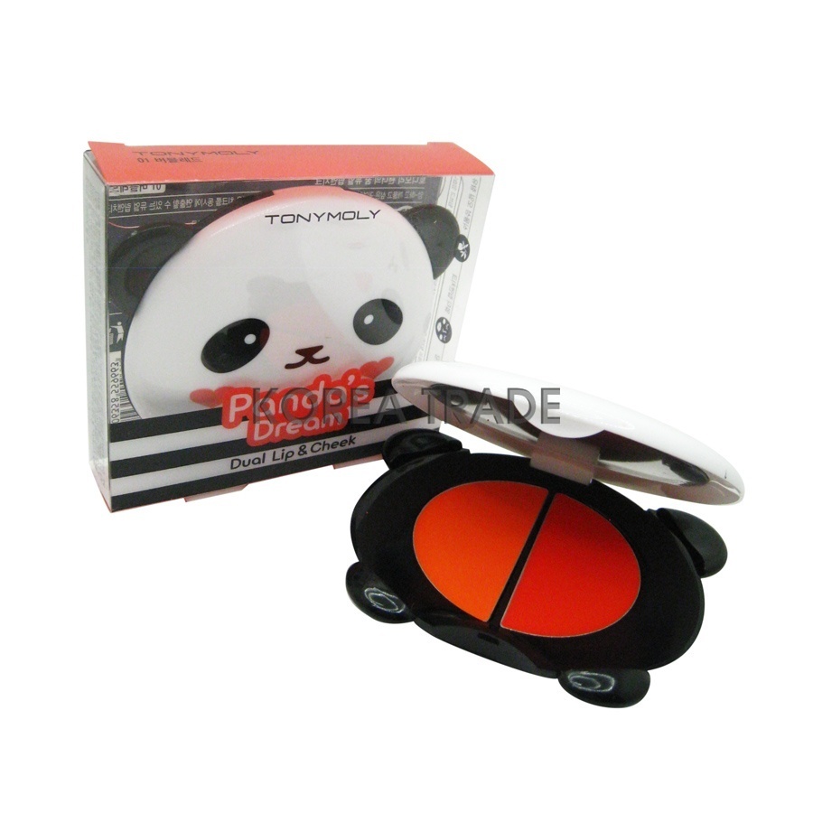 TONY MOLY Panda's Dream Dual Lip & Cheek #01 Bubble Red +