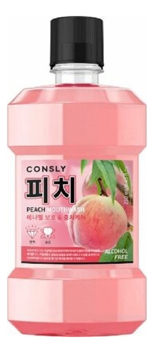 Consly Mouthwash with Xylitol and Peach 250