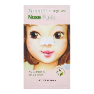 ETUDE HOUSE Green Tea Nose Pack Очищающие полоски с экстрактом зеленого чая для носа