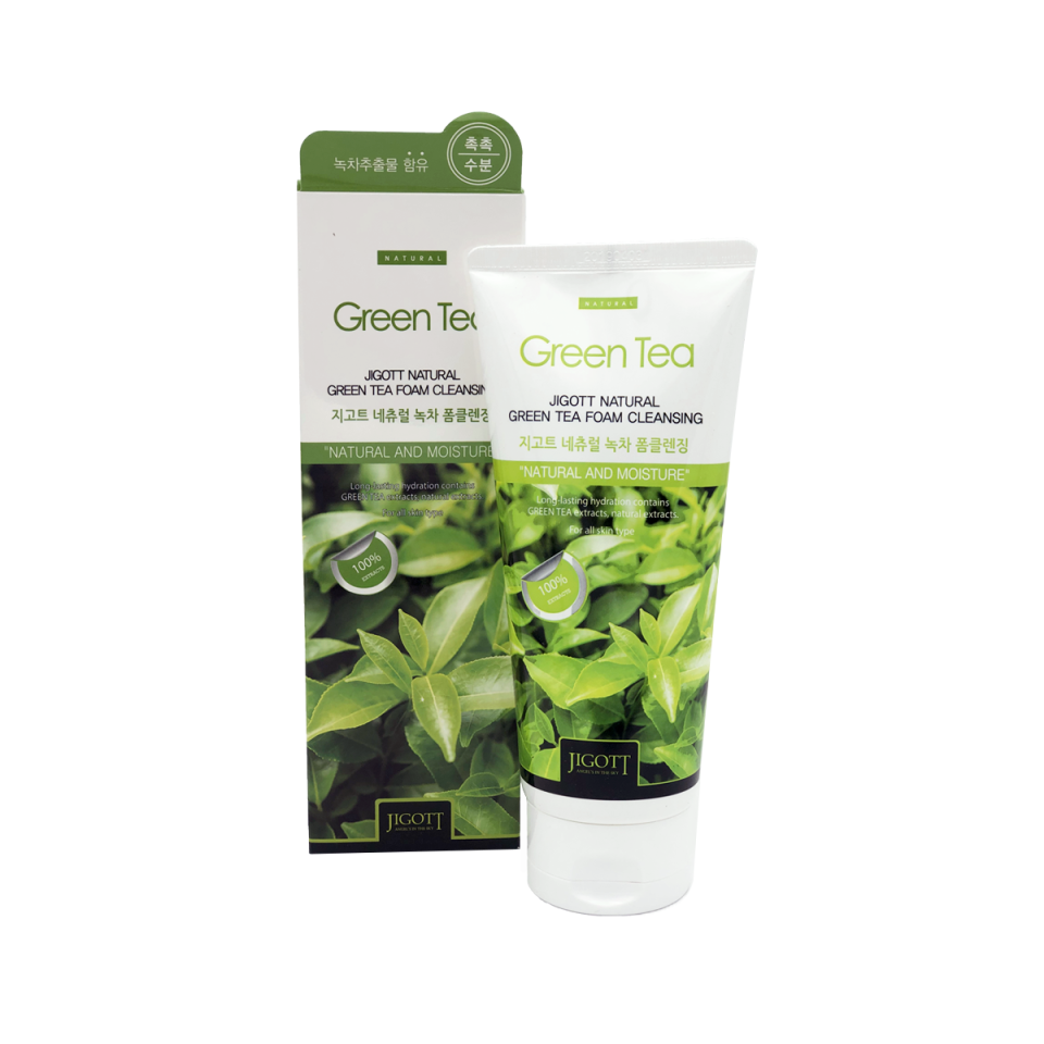 JIGOTT Natural Green Tea Foam Cleansing