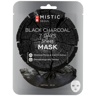 MISTIC BLACK CHARCOAL 7 DAYS Sheet mask оптом
