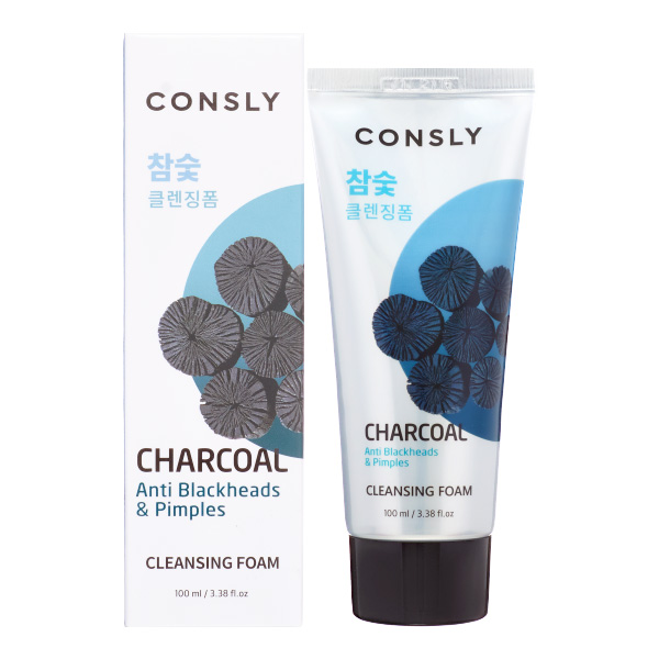 CONSLY Charcoal Anti Blackheads Creamy Cleansing Foam c