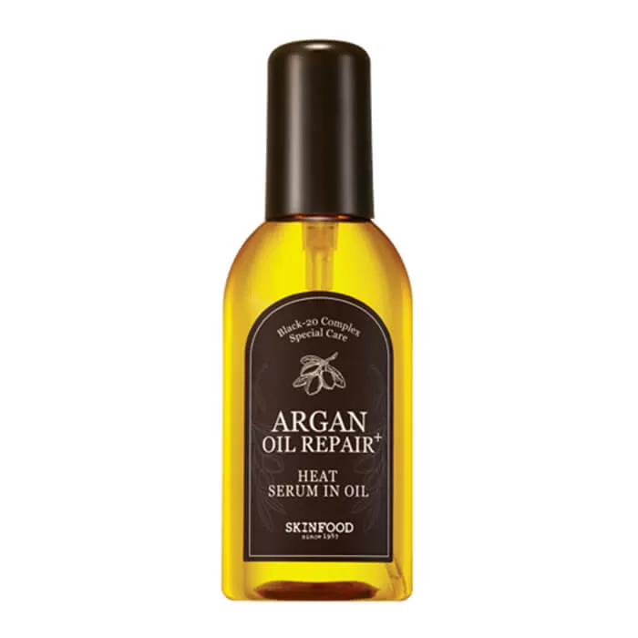 SKINFOOD Argan Oil Repair+ Heat Serum In Oil – питательное масло для волос 