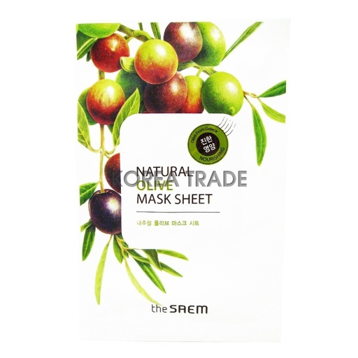 Saem Natural Olive Mask Sheet оптом