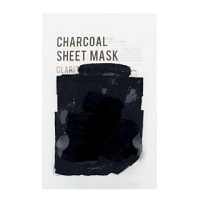 EUNYUL Purity Charcoal Sheet Mask Тканевая маска с древесным углем 22мл - оптом