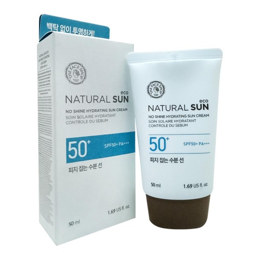 FaceShop Natural Sun Eco No Shine Hydrating Sun Cream SPF50 оптом