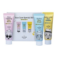 VILLAGE 11 FACTORY Sun Care Special Kit SPF 50+ PA++++ Набор Солнцезащитных кремом и флюида для лица - оптом