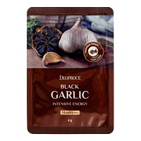 DEOPROCE BLACK GARLIC INTENSIVE ENERGY SHAMPOO [POUCH] Тонизирующий шампунь для волос с экстрактом чёрного чеснока - оптом