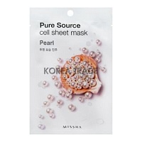 MISSHA Pure Source Cell Sheet Mask Pearl Тканевая маска для лица с жемчугом - оптом