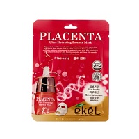 EKEL Placenta Ultra Hydrating Essence Mask Тканевая маска для лица с экстрактом плаценты 25мл - оптом