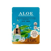 EKEL Aloe Ultra Hydrating Essence Mask Тканевая маска для лица с экстрактом алоэ 25мл - оптом