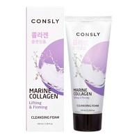 CONSLY Marine Collagen Lifting Creamy Cleansing Foam Укрепляющая кремовая пенка для умывания с морским коллагеном 100мл - оптом
